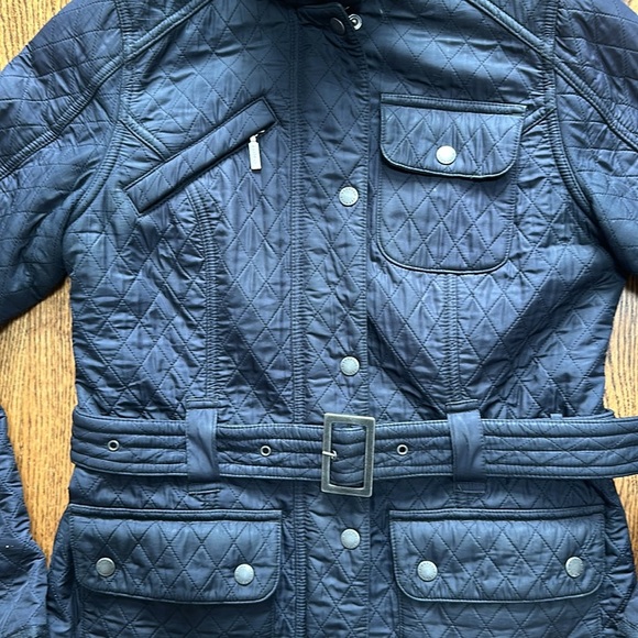 Barbour Polarquilt Jacket Navy size 6 - Picture 5 of 7